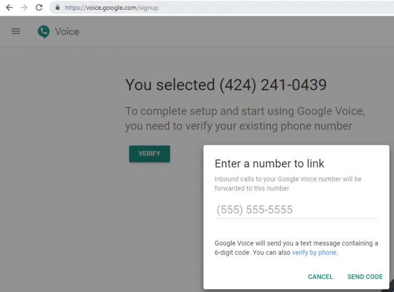 google hangouts voicemail